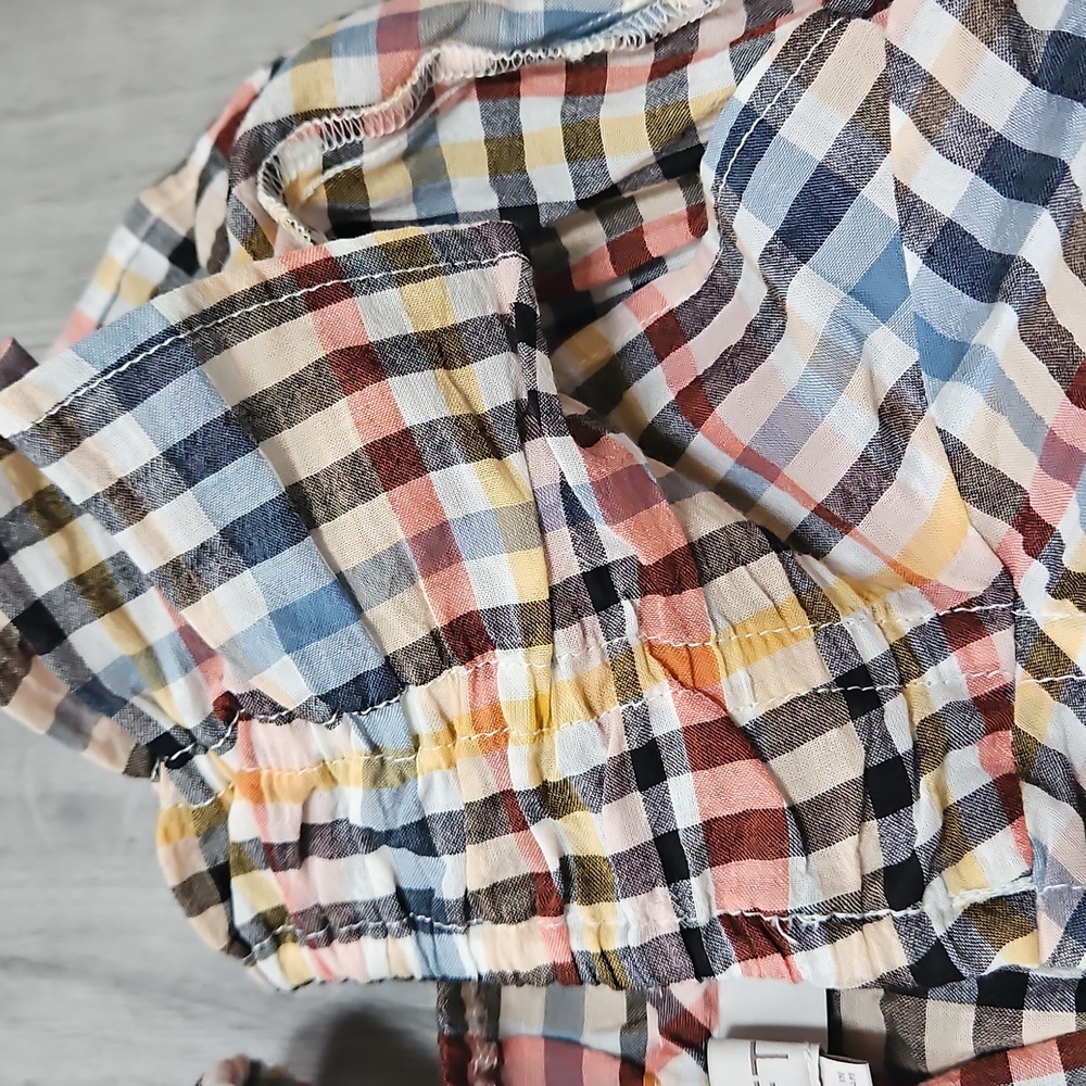 Loft Plaid Midi Dress S - Picture 3 of 4
